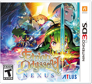 Front cover of Etrian Odyssey Nexus for Nintendo 3DS