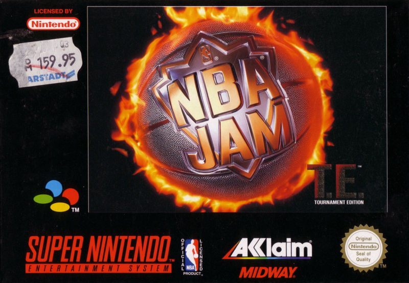 Front cover of NBA Jam Tournament Edition for Super Nintendo