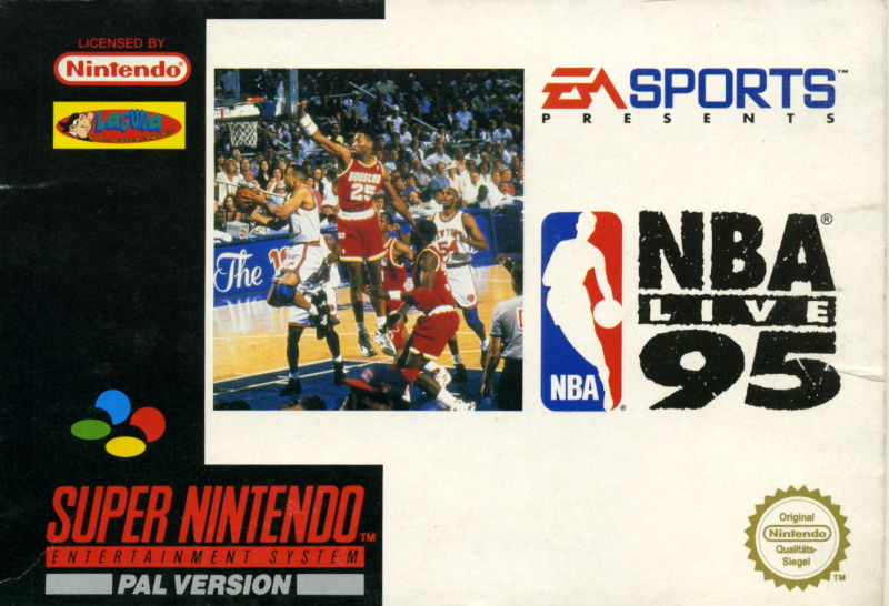 Front cover of NBA Live 95 for Super Nintendo