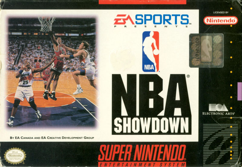Front cover of NBA Showdown for Super Nintendo