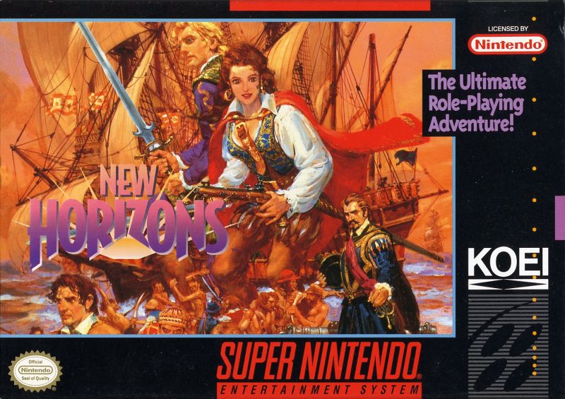 Front cover of New Horizons for Super Nintendo