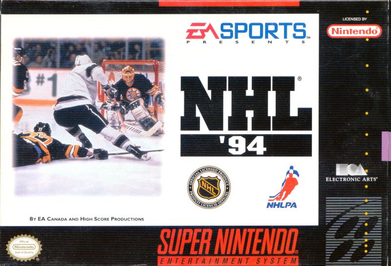 Front cover of NHL '94 for Super Nintendo