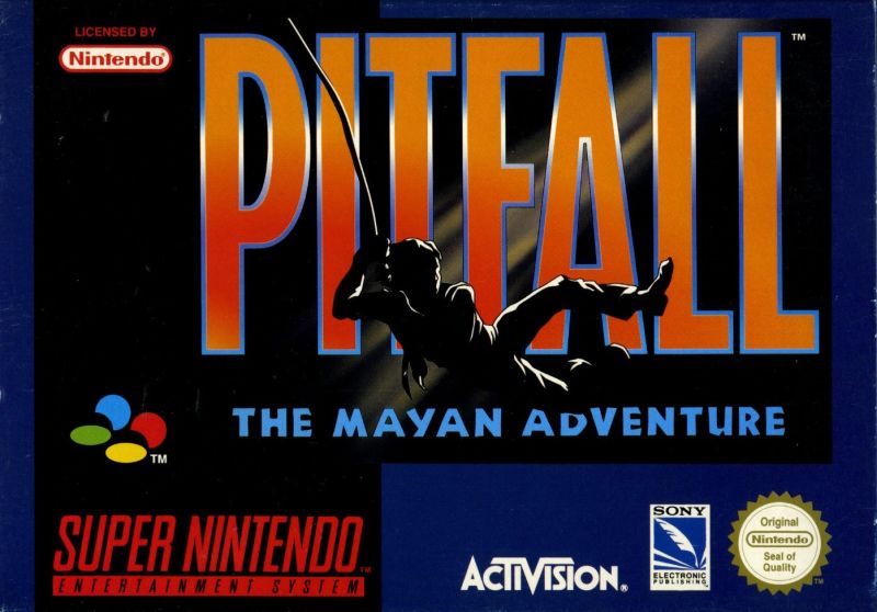 Front cover of Pitfall: The Mayan Adventure for Super Nintendo