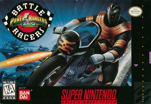 Front cover of Saban's Power Rangers Zeo: Battle Racers for Super Nintendo