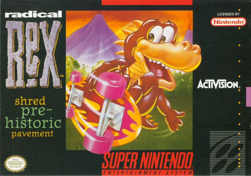 Front cover of Radical Rex for Super Nintendo