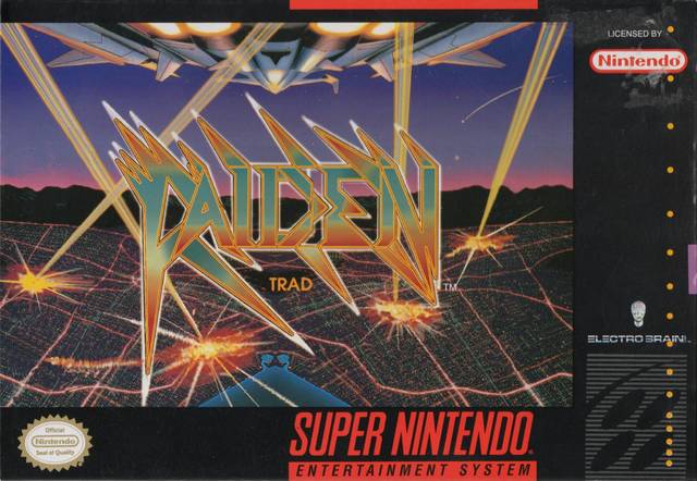 Front cover of Raiden for Super Nintendo