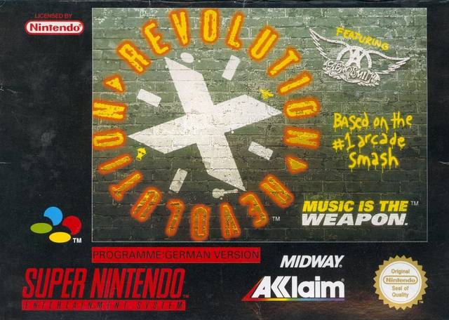 Front cover of Revolution X for Super Nintendo