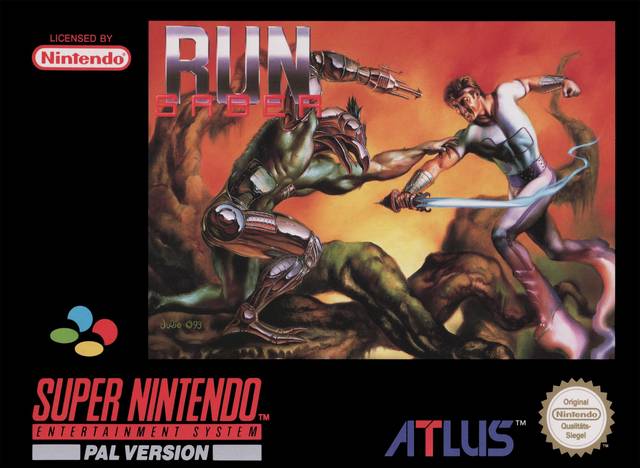 Front cover of Run Saber for Super Nintendo