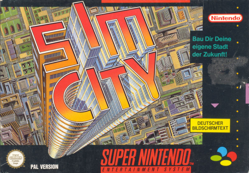 Front cover of SimCity for Super Nintendo