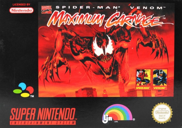 Front cover of Spider-Man / Venom: Maximum Carnage for Super Nintendo