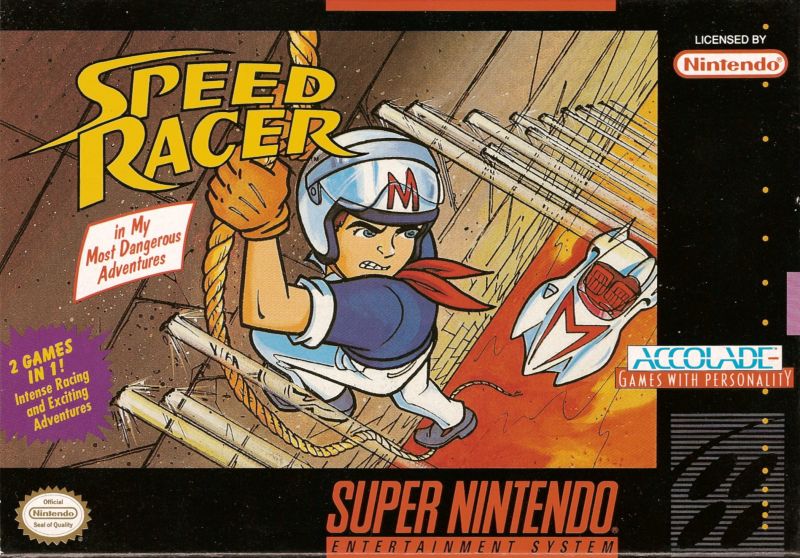 Front cover of Speed Racer in My Most Dangerous Adventures for Super Nintendo
