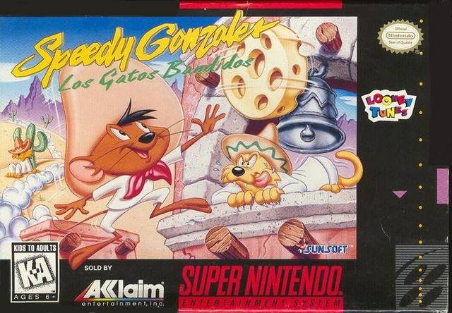 Front cover of Speedy Gonzales in Los Gatos Bandidos for Super Nintendo