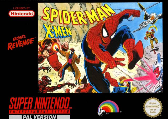Front cover of Spider-Man / X-Men: Arcade's Revenge for Super Nintendo