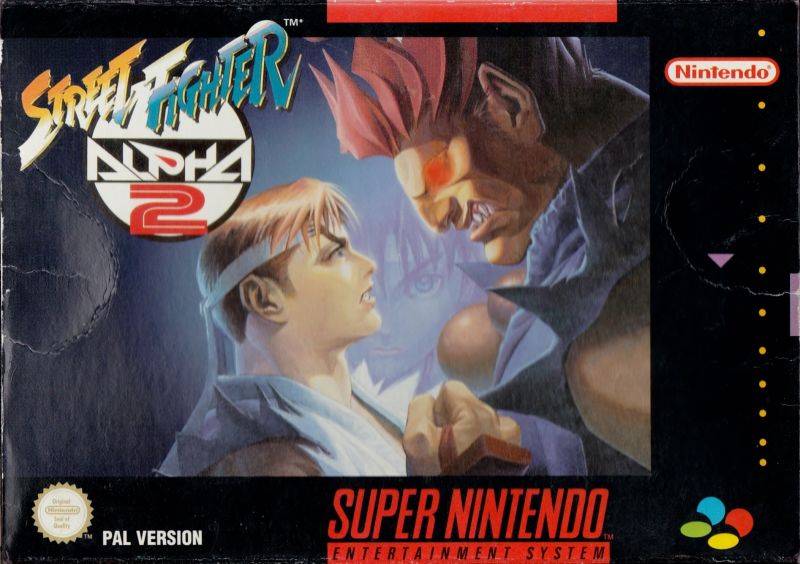 Front cover of Street Fighter Alpha 2 for Super Nintendo