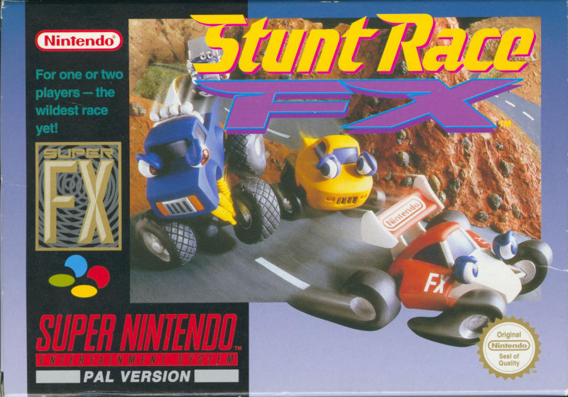 Front cover of Stunt Race FX for Super Nintendo