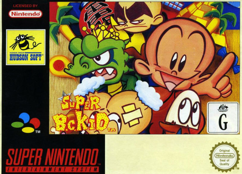 Front cover of Super Bonk for Super Nintendo