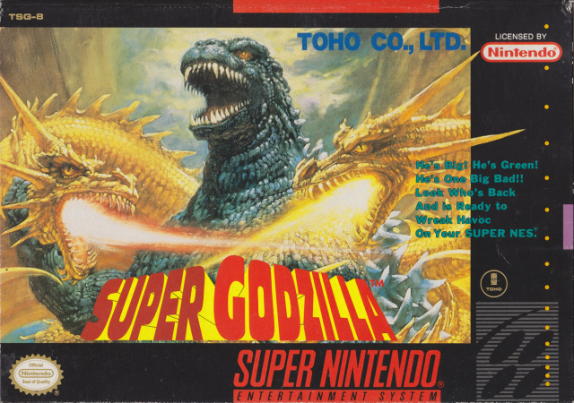 Front cover of Super Godzilla for Super Nintendo