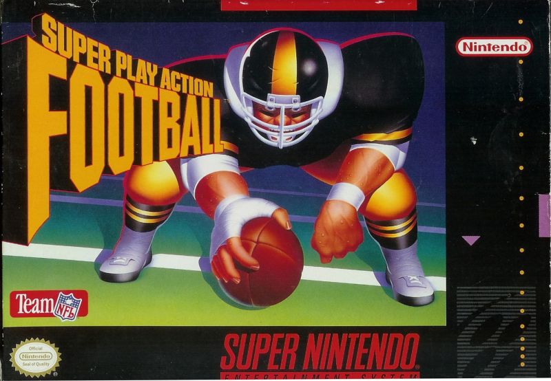 Front cover of Super Play Action Football for Super Nintendo