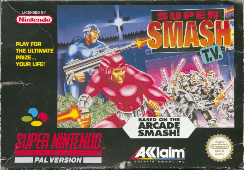 Front cover of Smash T.V. for Super Nintendo