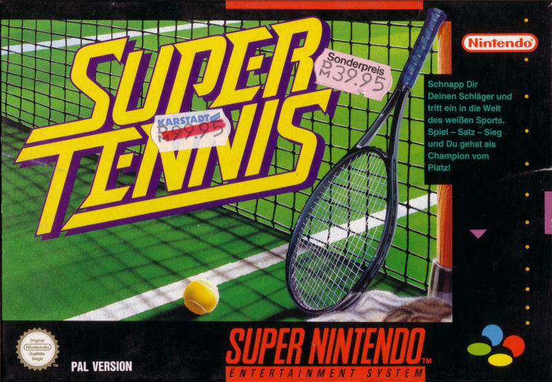 Front cover of Super Tennis for Super Nintendo