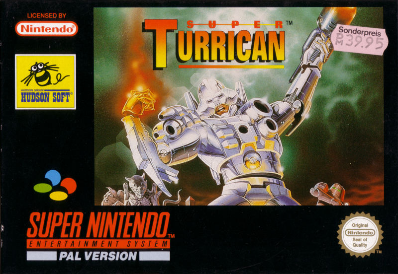 Front cover of Super Turrican for Super Nintendo