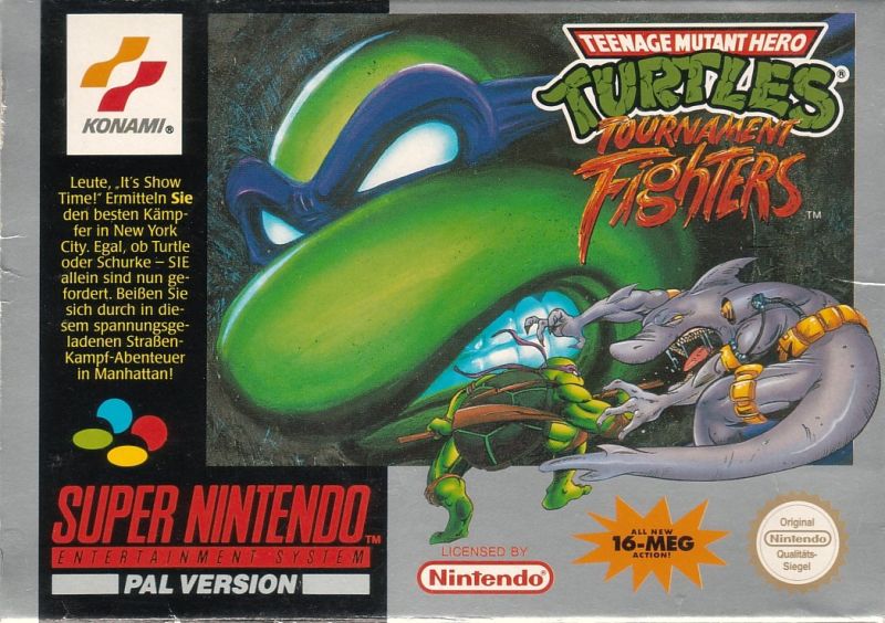 Front cover of Teenage Mutant Ninja Turtles: Tournament Fighters for Super Nintendo