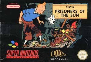 Front cover of The Adventures of Tintin: Prisoners of the Sun for Super Nintendo
