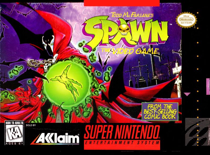 Front cover of Todd McFarlane's Spawn: The Video Game for Super Nintendo