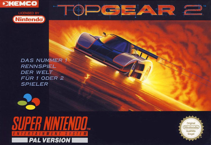 Front cover of Top Gear 2 for Super Nintendo