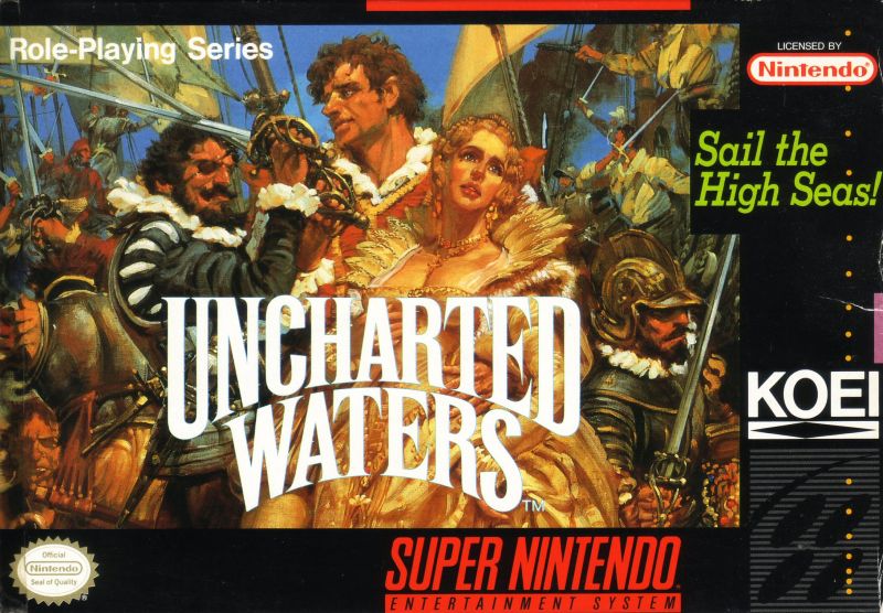 Front cover of Uncharted Waters for Super Nintendo