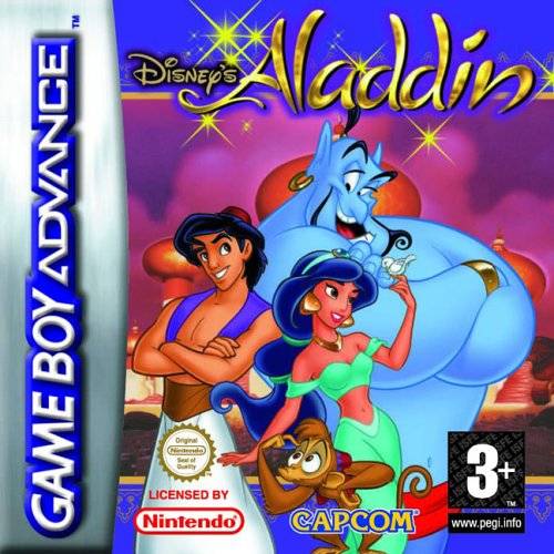 Front cover of Disney's Aladdin for Game Boy Advance