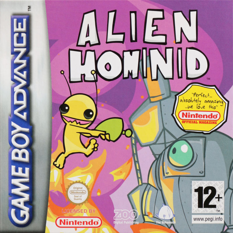 Front cover of Alien Hominid for Game Boy Advance