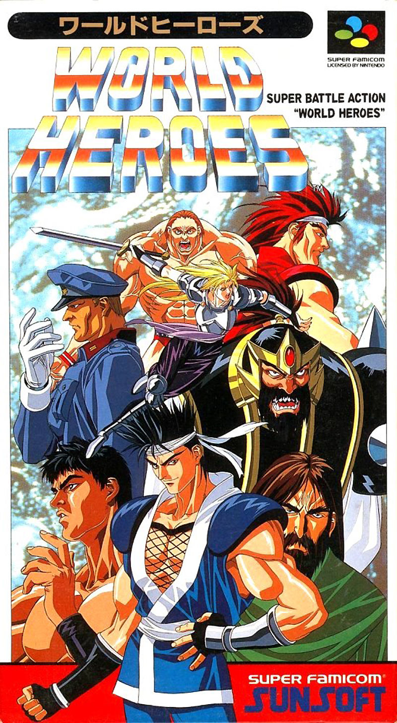 Front cover of World Heroes for Super Nintendo