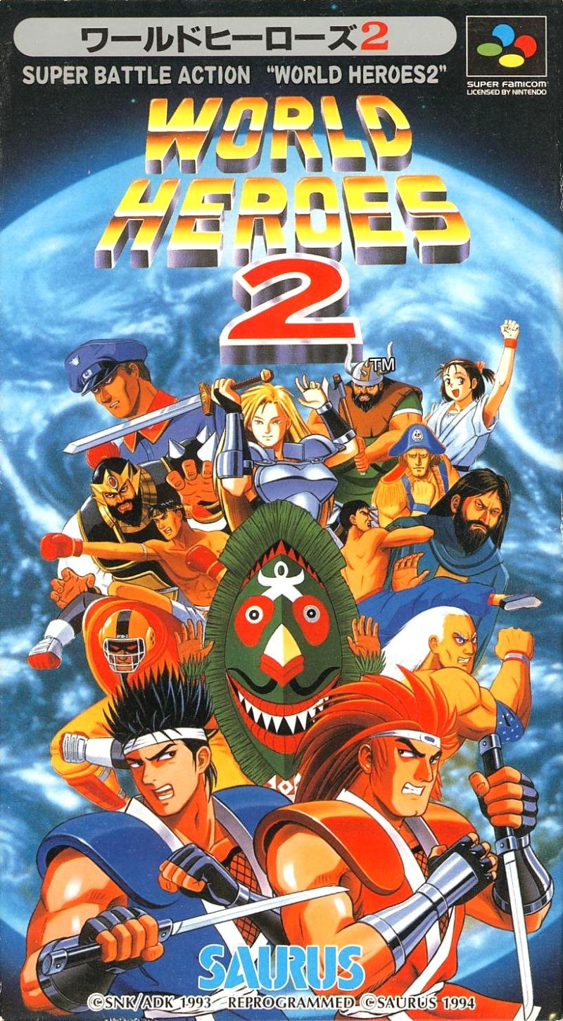 Front cover of World Heroes 2 for Super Nintendo