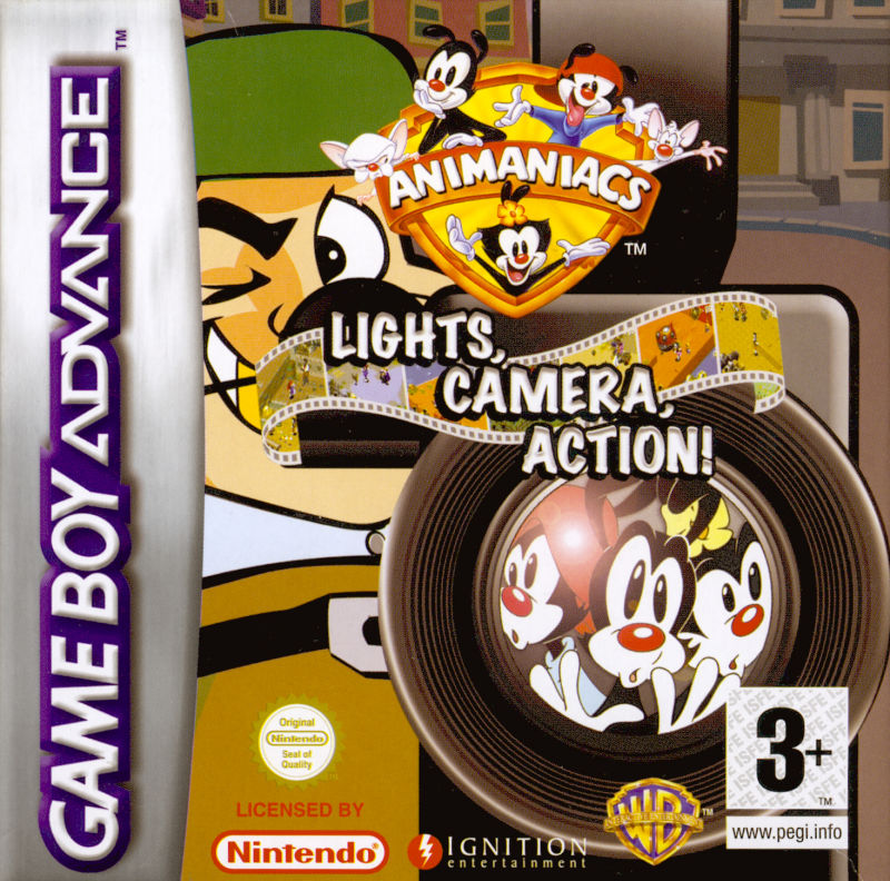 Front cover of Animaniacs: Lights, Camera, Action! for Game Boy Advance