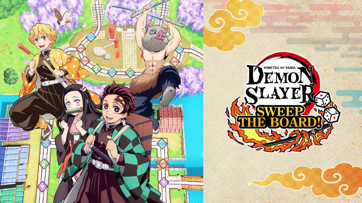 Front cover of Demon Slayer: Kimetsu no Yaiba - Sweep the Board! for Nintendo Switch