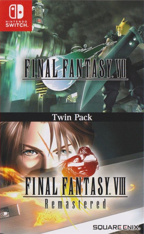 Front cover of Final Fantasy VII & Final Fantasy VIII: Remastered (Twin Pack) for Nintendo Switch