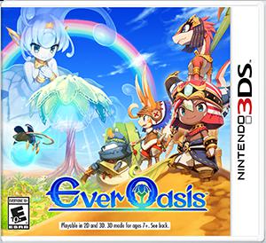 Front cover of Ever Oasis for Nintendo 3DS