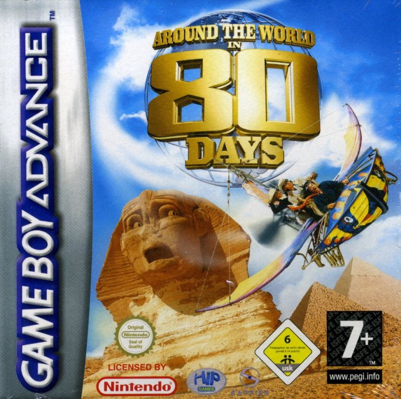 Front cover of Around the World in 80 Days for Game Boy Advance
