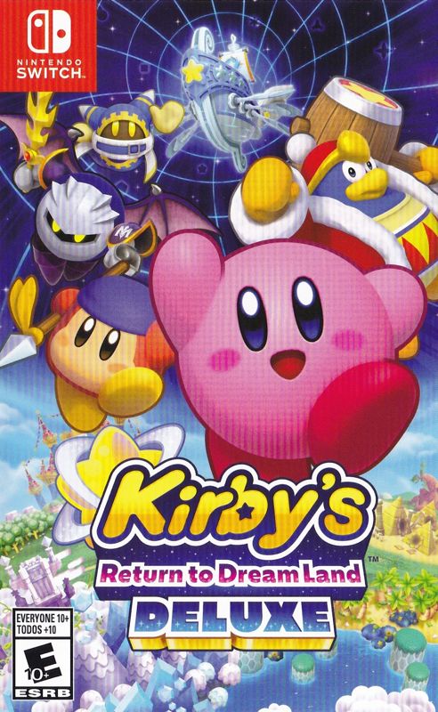 Front cover of Kirby's Return to Dream Land: Deluxe for Nintendo Switch