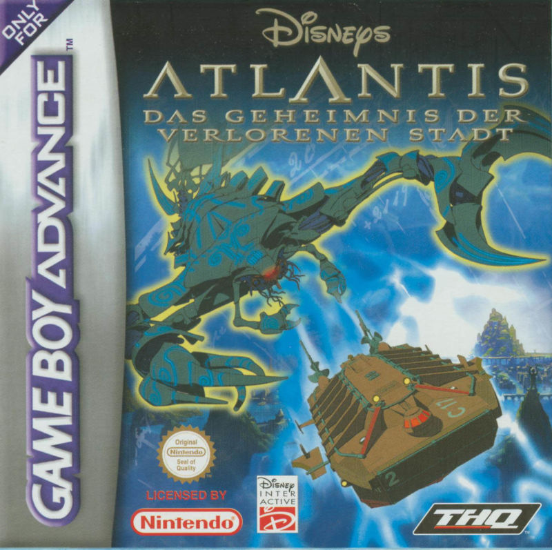 Front cover of Disney's Atlantis: The Lost Empire for Game Boy Advance