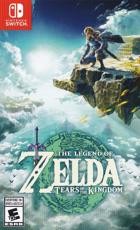 Front cover of The Legend of Zelda: Tears of the Kingdom for Nintendo Switch