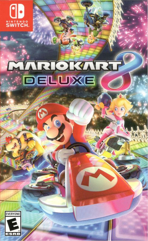Front cover of Mario Kart 8 Deluxe for Nintendo Switch