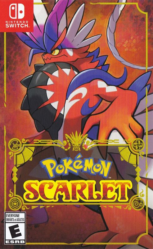 Front cover of Pokémon Scarlet for Nintendo Switch