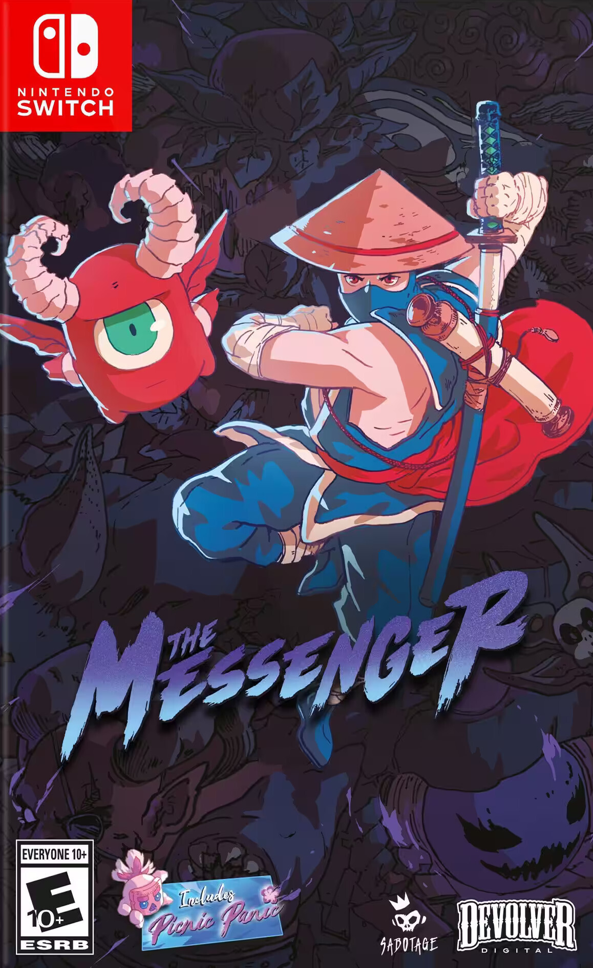 Front cover of The Messenger for Nintendo Switch