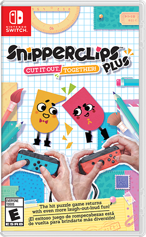 Front cover of Snipperclips Plus: Cut it out, together! for Nintendo Switch