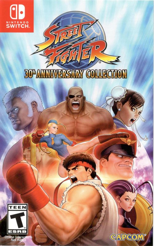 Front cover of Street Fighter: 30th Anniversary Collection for Nintendo Switch