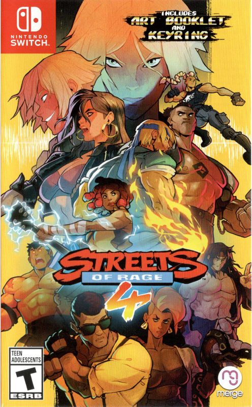 Front cover of Streets of Rage 4 for Nintendo Switch