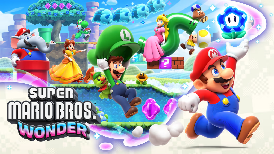 Front cover of Super Mario Bros. Wonder for Nintendo Switch