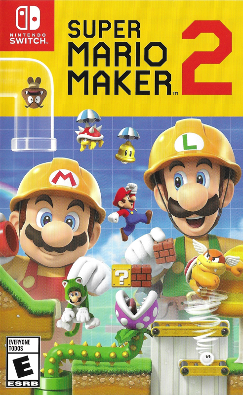 Front cover of Super Mario Maker 2 for Nintendo Switch